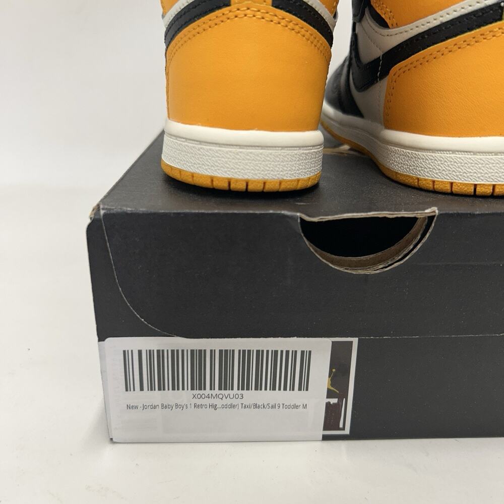 Nike Air Jordan 1 Retro High OG TD “Taxi/Yellow Toe” - Picture 5 of 6